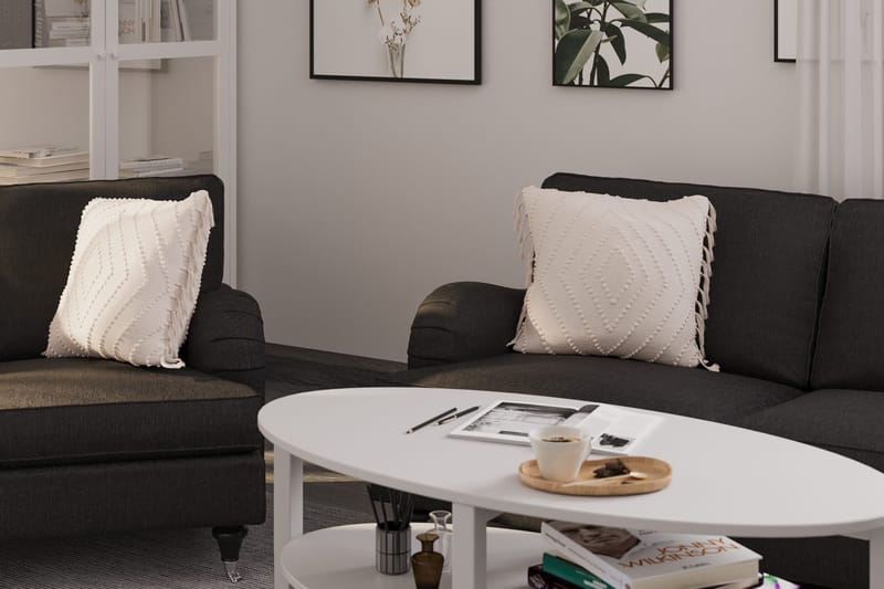 Howard Classic 2-istuttava Kangassohva - Tummanharmaa - Huonekalut - Sohva - 2:n istuttava sohva