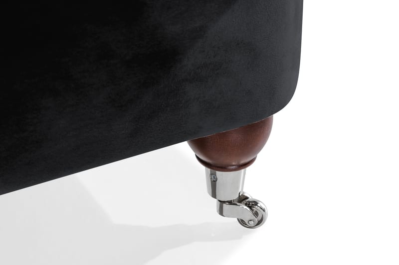 Howard Riviera 2-istuttava Samettisohva - Musta - Huonekalut - Sohva - 2:n istuttava sohva