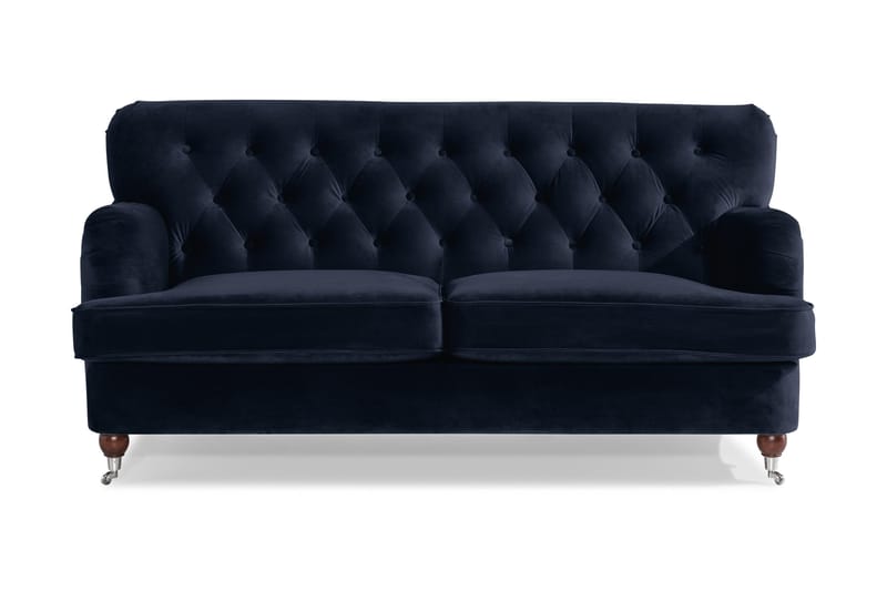Howard Riviera 2-istuttava Samettisohva - Sininen - Huonekalut - Sohva - 2:n istuttava sohva