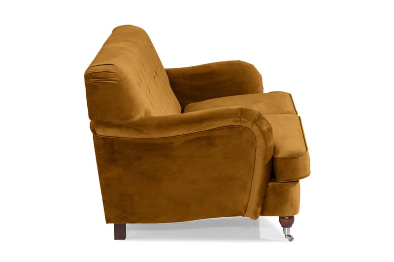 Howard Riviera 2-istuttava Samettisohva - Tummankeltainen - Huonekalut - Sohva - 2:n istuttava sohva