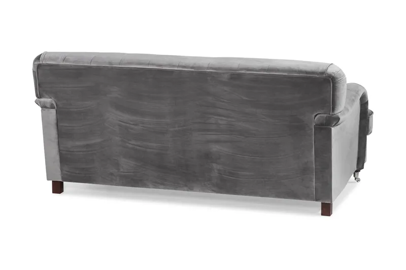 Howard Riviera 2-istuttava Samettisohva - Vaaleanharmaa - Huonekalut - Sohva - 2:n istuttava sohva