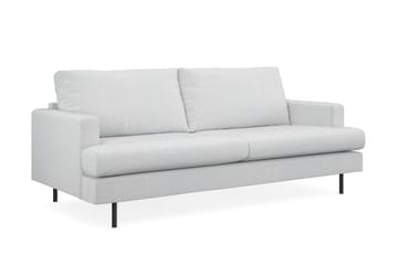 Menard Compact 3-istuttava Kangassohva - Vaaleanharmaa - Huonekalut - Sohva - 3:n istuttava sohva