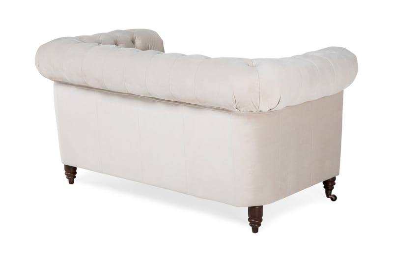 Samettisohva Chester Deluxe 2:n ist - Beige - Huonekalut - Sohva - 2:n istuttava sohva
