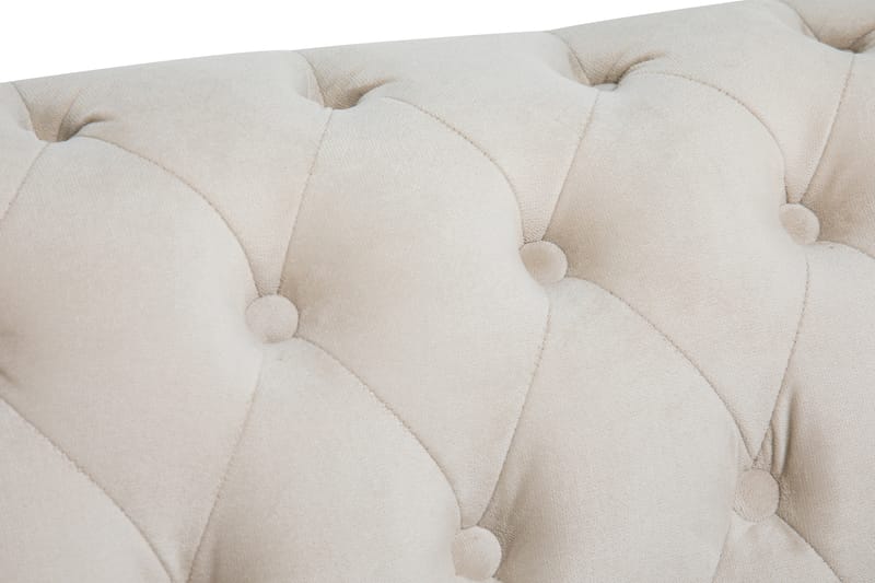 Samettisohva Chester Deluxe 2:n ist - Beige - Huonekalut - Sohva - 2:n istuttava sohva