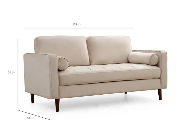 Sohva Puento 2:n ist - Beige - Huonekalut - Sohva - 2:n istuttava sohva