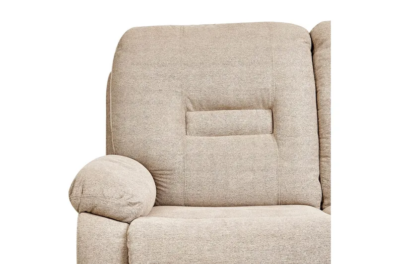 3-istuttava recliner-sohva, manuaalinen Bergen Beige, musta - Beige, musta - Huonekalut - Sohva - 3:n istuttava sohva