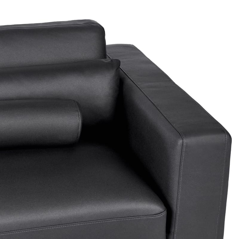 3-istuttava sohva Ange - Musta/Tekonahka - Huonekalut - Sohva - 3:n istuttava sohva