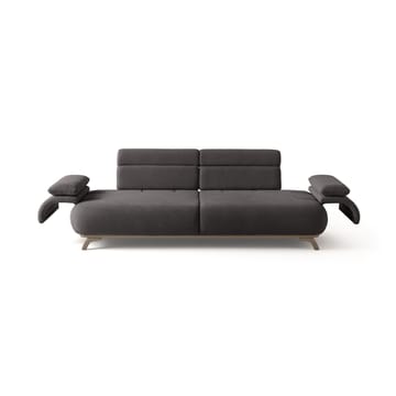 3-istuttava sohva Atelier Del Sofa Bonjo Silver (246 x 81 x 97 cm) Antrasiitti - Antrasiitti - Huonekalut - Sohva - 3:n istuttava sohva