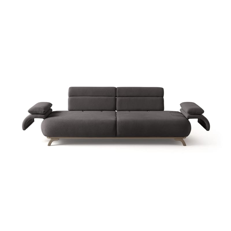3-istuttava sohva Atelier Del Sofa Bonjo Silver (246 x 81 x 97 cm) Antrasiitti - Antrasiitti - Huonekalut - Sohva - 3:n istuttava sohva