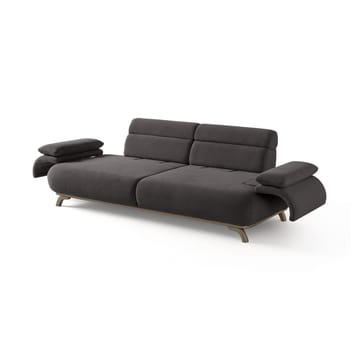 3-istuttava sohva Atelier Del Sofa Bonjo Silver (246 x 81 x 97 cm) Antrasiitti - Antrasiitti - Huonekalut - Sohva - 3:n istuttava sohva