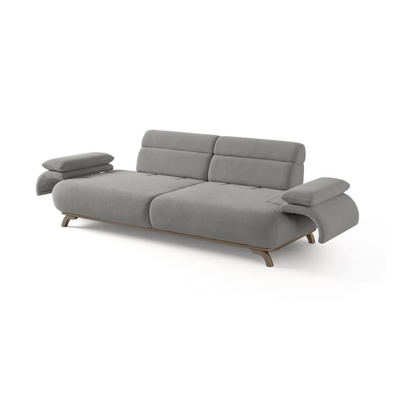 3-istuttava sohva Atelier Del Sofa Bonjo Silver (246 x 81 x 97 cm) Harmaa - Harmaa - Huonekalut - Sohva - 3:n istuttava sohva
