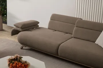 3-istuttava sohva Atelier Del Sofa Bonjo Silver (246 x 81 x 97 cm) Maa - Maa - Huonekalut - Sohva - 3:n istuttava sohva