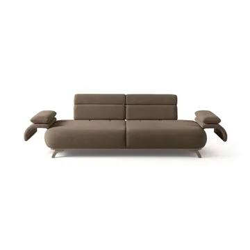 3-istuttava sohva Atelier Del Sofa Bonjo Silver (246 x 81 x 97 cm) Maa - Maa - Huonekalut - Sohva - 3:n istuttava sohva