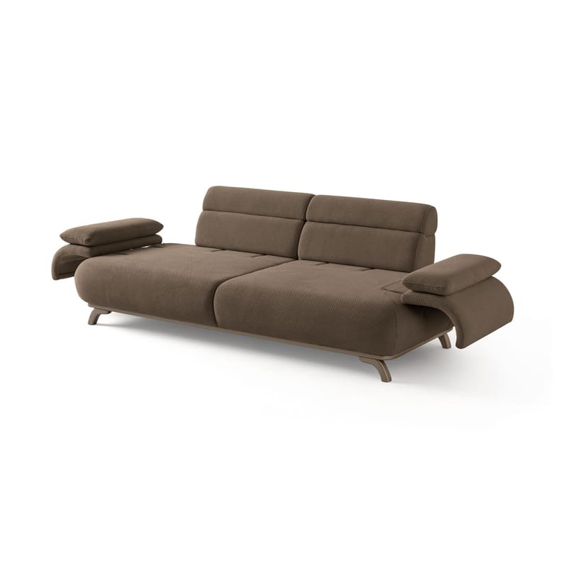 3-istuttava sohva Atelier Del Sofa Bonjo Silver (246 x 81 x 97 cm) Maa - Maa - Huonekalut - Sohva - 3:n istuttava sohva