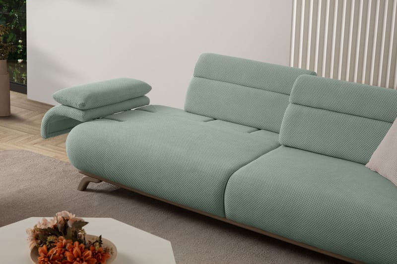 3-istuttava sohva Atelier Del Sofa Bonjo Silver (246 x 81 x 97 cm) Sea Green - Merivihreä - Huonekalut - Sohva - 3:n istuttava sohva