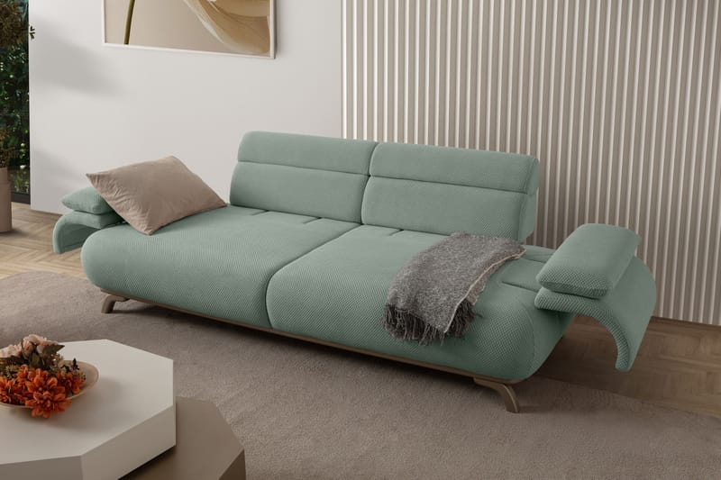 3-istuttava sohva Atelier Del Sofa Bonjo Silver (246 x 81 x 97 cm) Sea Green - Merivihreä - Huonekalut - Sohva - 3:n istuttava sohva