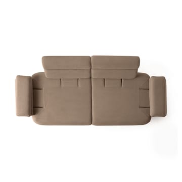 3-istuttava sohva Atelier Del Sofa Bonjo Walnut (246 x 81 x 97 cm) Latte - Latte - Huonekalut - Sohva - 3:n istuttava sohva