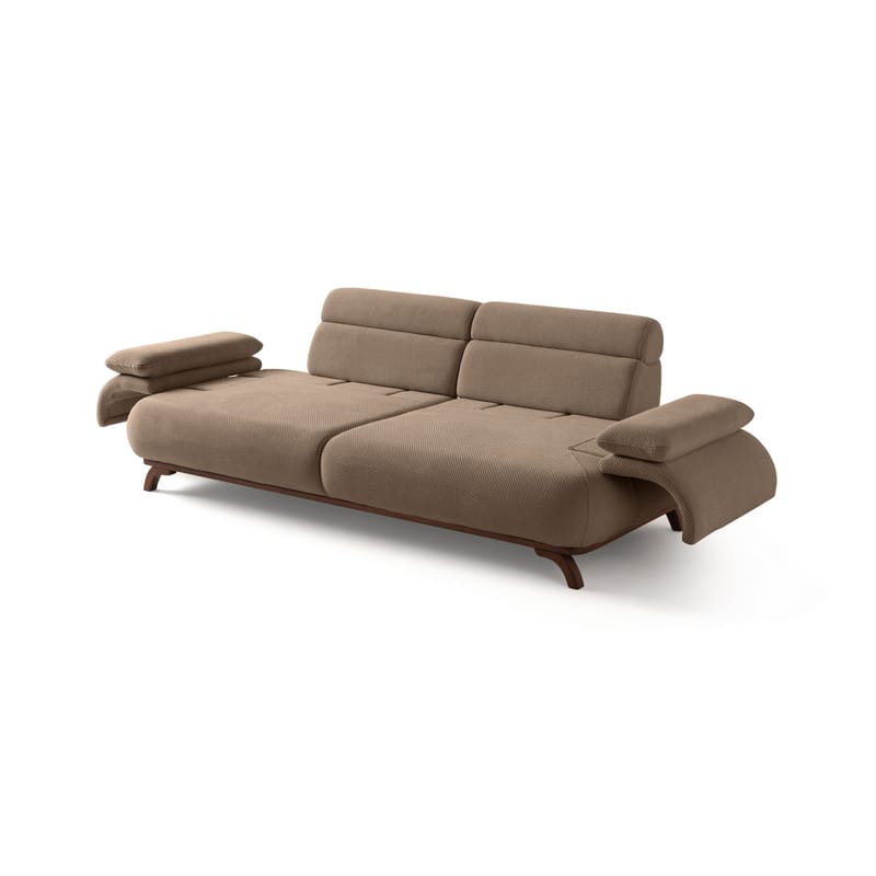 3-istuttava sohva Atelier Del Sofa Bonjo Walnut (246 x 81 x 97 cm) Latte - Latte - Huonekalut - Sohva - 3:n istuttava sohva