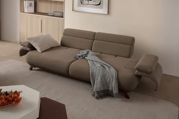 3-istuttava sohva Atelier Del Sofa Bonjo Walnut (246 x 81 x 97 cm) Maa - Maa - Huonekalut - Sohva - 3:n istuttava sohva