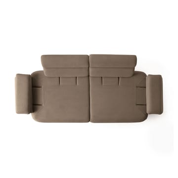 3-istuttava sohva Atelier Del Sofa Bonjo Walnut (246 x 81 x 97 cm) Maa - Maa - Huonekalut - Sohva - 3:n istuttava sohva