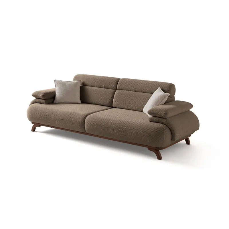 3-istuttava sohva Atelier Del Sofa Bonjo Walnut (246 x 81 x 97 cm) Maa, Maa