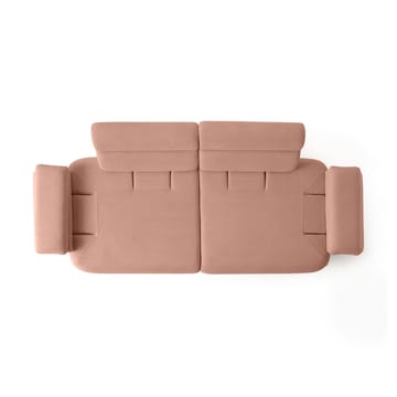 3-istuttava sohva Atelier Del Sofa Bonjo Walnut (246 x 81 x 97 cm) Puuteri - Puuteri - Huonekalut - Sohva - 3:n istuttava sohva