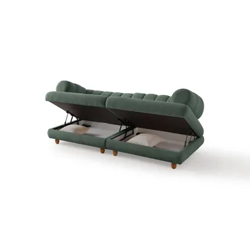 3-istuttava sohva Atelier Del Sofa Gloria (240 x 80 x 95 cm) Vihreä - Vihreä - Huonekalut - Sohva - 3:n istuttava sohva