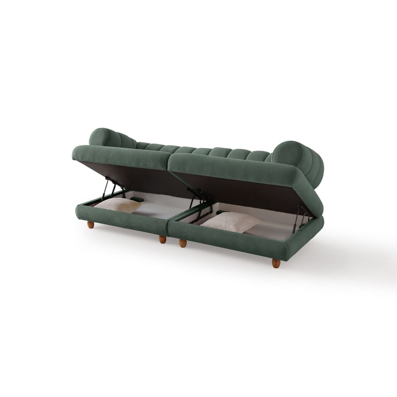 3-istuttava sohva Atelier Del Sofa Gloria (240 x 80 x 95 cm) Vihreä - Vihreä - Huonekalut - Sohva - 3:n istuttava sohva