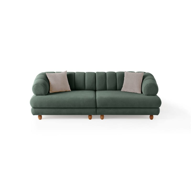 3-istuttava sohva Atelier Del Sofa Gloria (240 x 80 x 95 cm) Vihreä - Vihreä - Huonekalut - Sohva - 3:n istuttava sohva