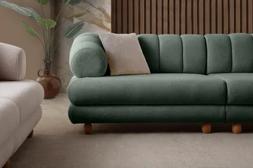 3-istuttava sohva Atelier Del Sofa Gloria (240 x 80 x 95 cm) Vihreä - Vihreä - Huonekalut - Sohva - 3:n istuttava sohva