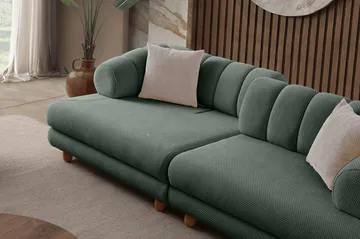 3-istuttava sohva Atelier Del Sofa Gloria (240 x 80 x 95 cm) Vihreä - Vihreä - Huonekalut - Sohva - 3:n istuttava sohva