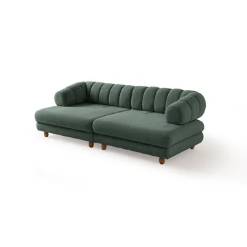3-istuttava sohva Atelier Del Sofa Gloria (240 x 80 x 95 cm) Vihreä - Vihreä - Huonekalut - Sohva - 3:n istuttava sohva