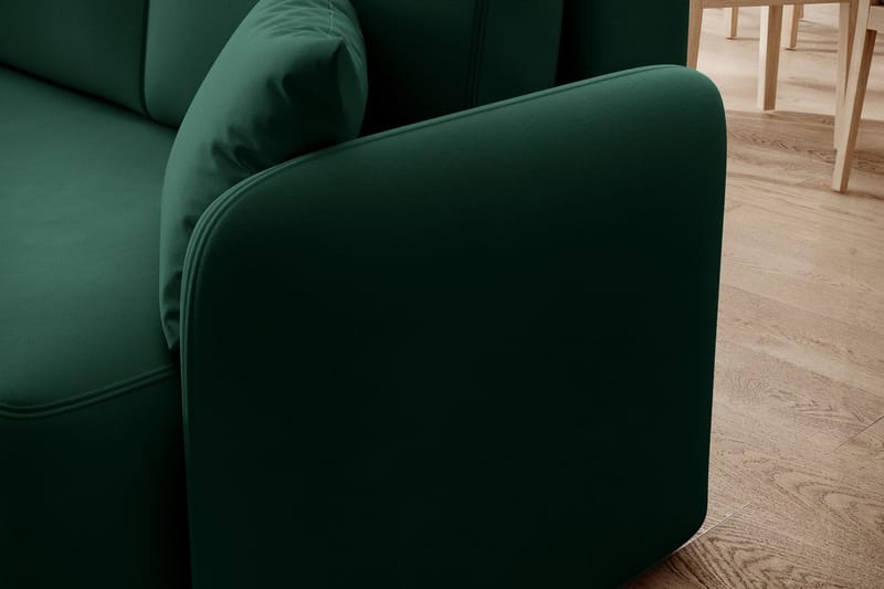 3-istuttava sohva divaanilla Hadson - Vihreä - Huonekalut - Sohva - Divaanisohva - 3 istuttava sohva divaanilla