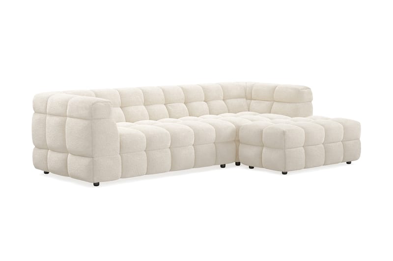 3-istuttava Sohva Elise divaanilla Oikea - Beige Teddy - Huonekalut - Sohva - Divaanisohva