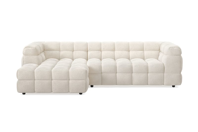 3-istuttava Sohva Elise divaanilla Vasemmalla - Beige Teddy - Huonekalut - Sohva - Divaanisohva