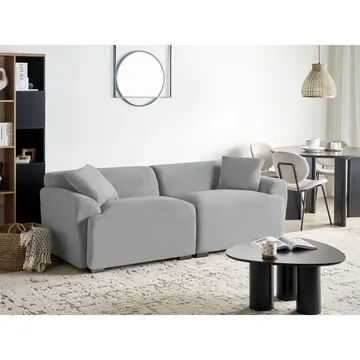 3-istuttava sohva Korio - Harmaa, Musta - Huonekalut - Sohva - 3:n istuttava sohva