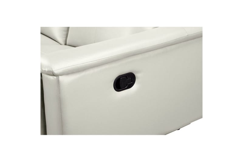 3-istuttava sohva Lund Kermanvärinen, PU, Manuaalinen nojatuoli - Kermanvärinen, PU, Manuaalinen nojatuoli - Huonekalut - Sohva - Mekanismisohva - 3 istuttava mekanismisohva