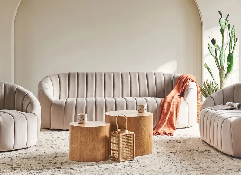 3-istuttava sohva Malung - Beige - Huonekalut - Sohva - 3:n istuttava sohva