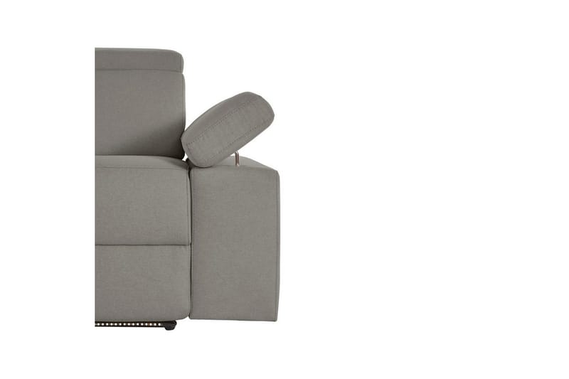 3-istuttava sohva Rayland Harmaa, Sunday-kangas, Sähköinen lepotuoli - Harmaa, Sunday-kangas, Sähköinen lepotuoli - Huonekalut - Sohva - Mekanismisohva - 3 istuttava mekanismisohva