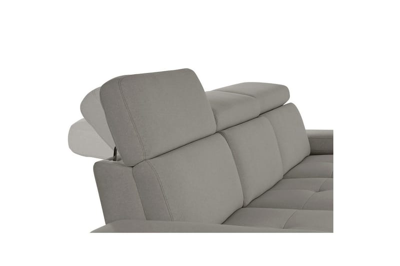 3-istuttava sohva Rayland Harmaa, Sunday-kangas, Sähköinen lepotuoli - Harmaa, Sunday-kangas, Sähköinen lepotuoli - Huonekalut - Sohva - Mekanismisohva - 3 istuttava mekanismisohva