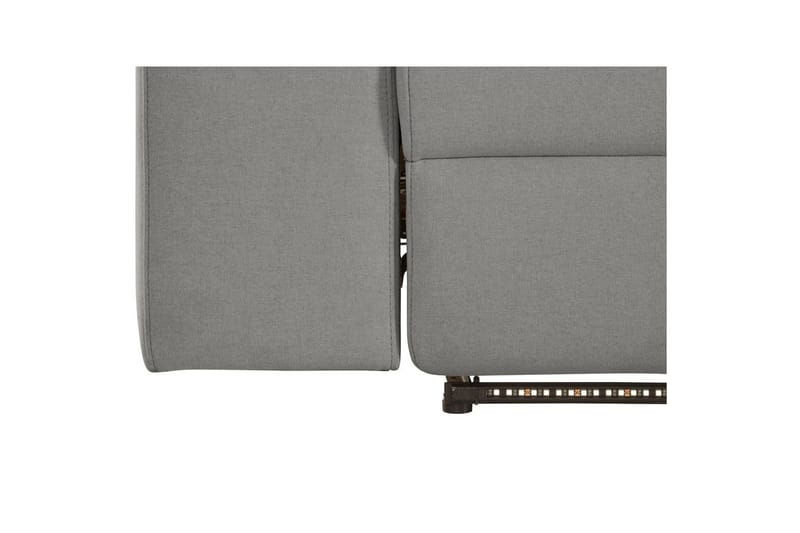 3-istuttava sohva Rayland Harmaa, Sunday-kangas, Sähköinen lepotuoli - Harmaa, Sunday-kangas, Sähköinen lepotuoli - Huonekalut - Sohva - Mekanismisohva - 3 istuttava mekanismisohva