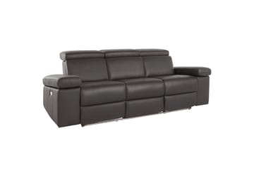 3-istuttava sohva Rayland Ruskea, PU, Sähköinen lepotuoli