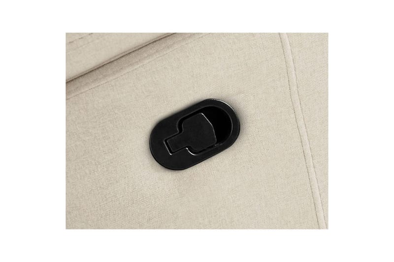 3-istuttava sohva Rayland Valkoinen, Sunday-kangas, Sähköinen lepotuoli - Valkoinen, Sunday-kangas, Sähköinen lepotuoli - Huonekalut - Sohva - Mekanismisohva - 3 istuttava mekanismisohva