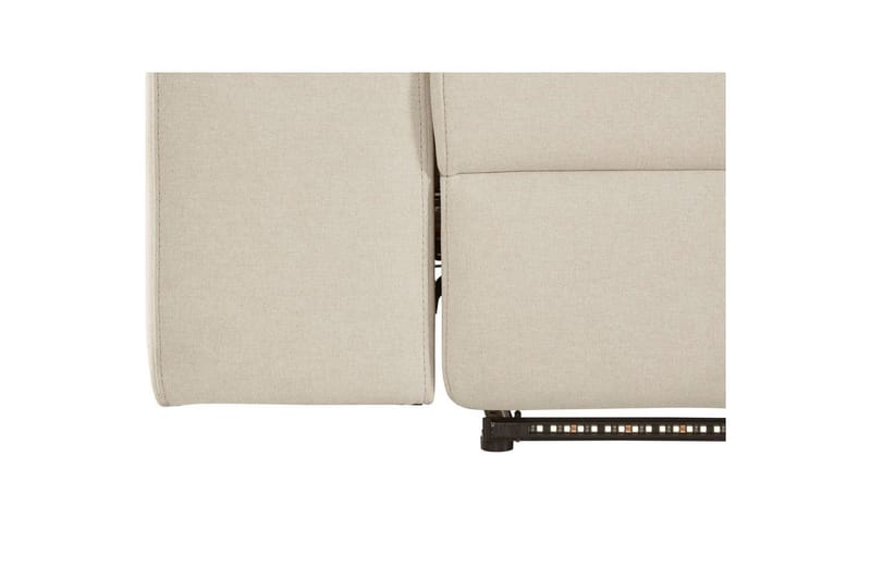 3-istuttava sohva Rayland Valkoinen, Sunday-kangas, Sähköinen lepotuoli - Valkoinen, Sunday-kangas, Sähköinen lepotuoli - Huonekalut - Sohva - Mekanismisohva - 3 istuttava mekanismisohva