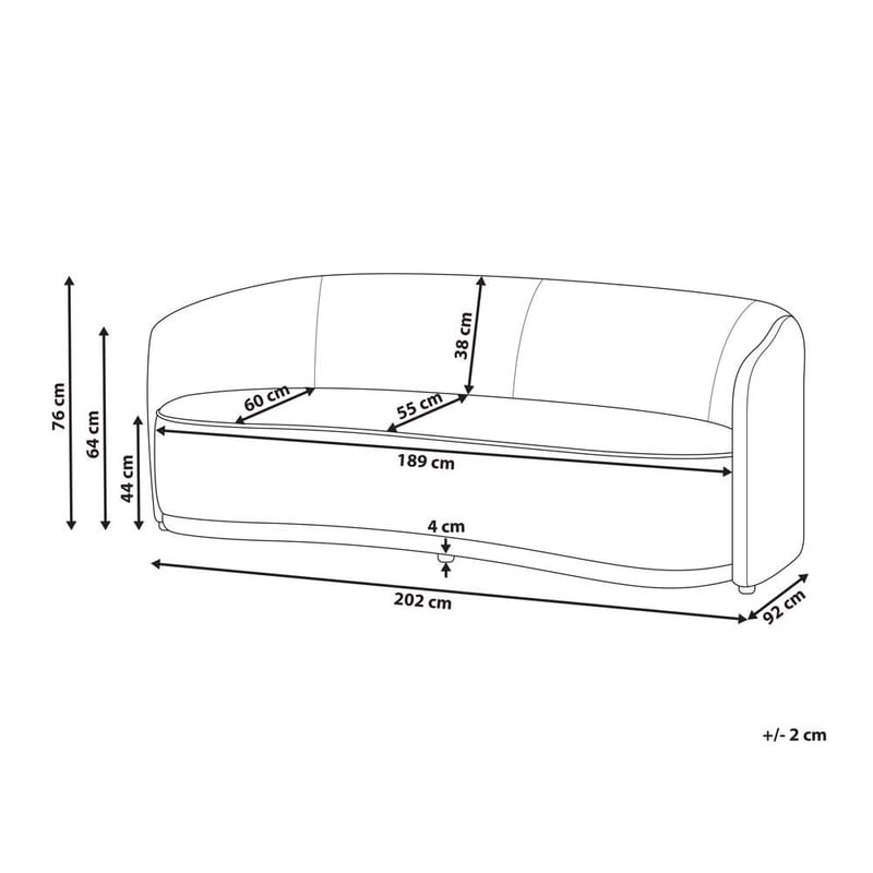 3-istuttava sohva Roset - Beige - Säilytys - Piensäilytys - Säilytysteline - Kuormalavahylly