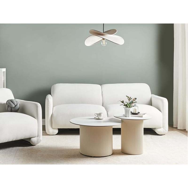 3-istuttava sohva Saland - Valkoinen - Huonekalut - Sohva - 3:n istuttava sohva