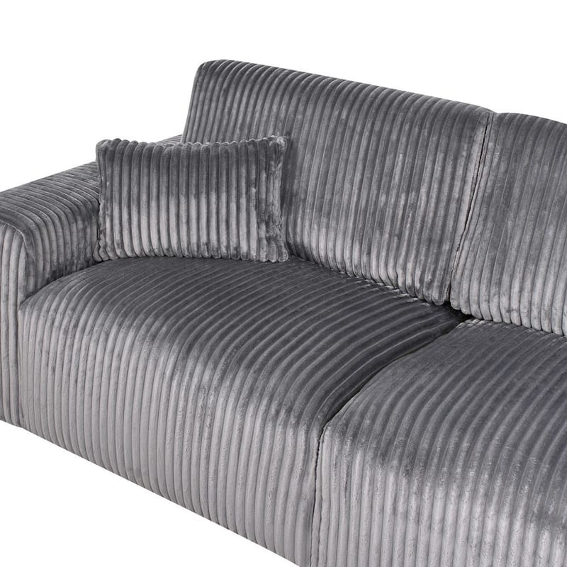 3-istuttava sohva Sandora - Harmaa, Musta - Huonekalut - Sohva - 3:n istuttava sohva