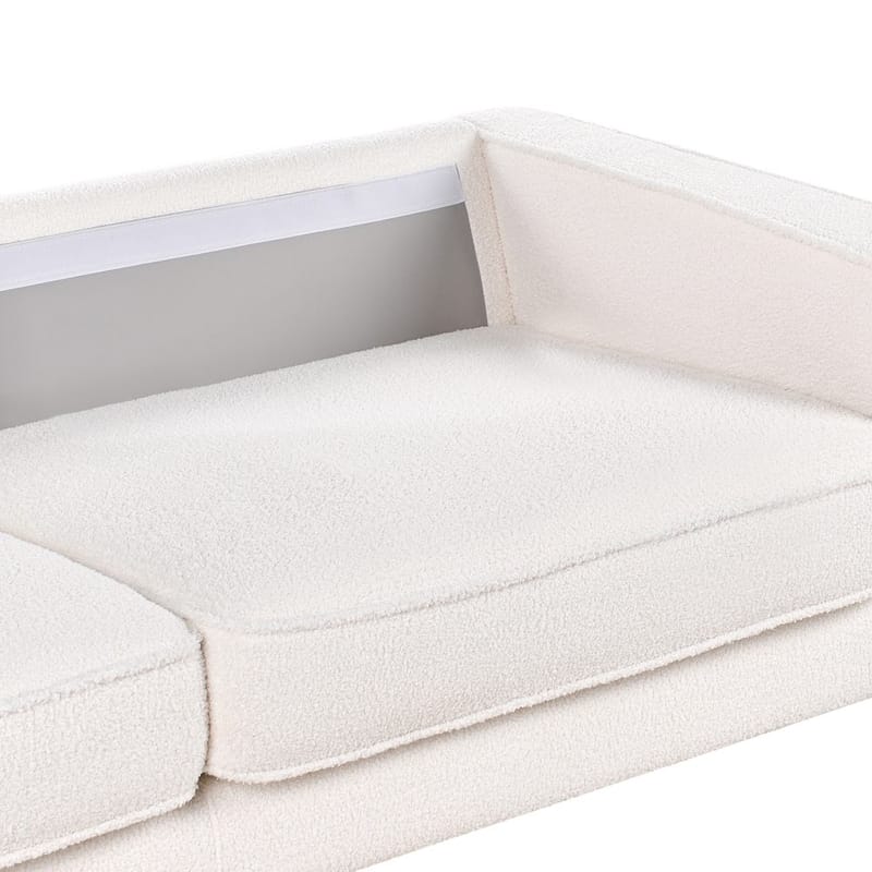 3-istuttava sohva Savalen - Valkoinen, Musta - Huonekalut - Sohva - 3:n istuttava sohva