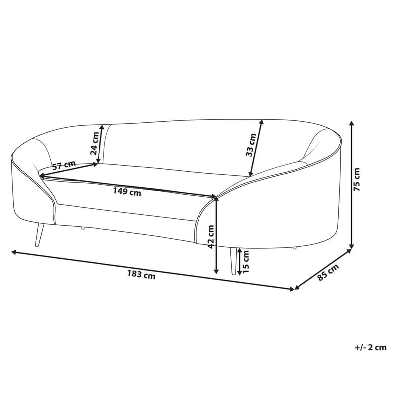 3-istuttava sohva Savar - Huonekalut - Sohva - 3:n istuttava sohva