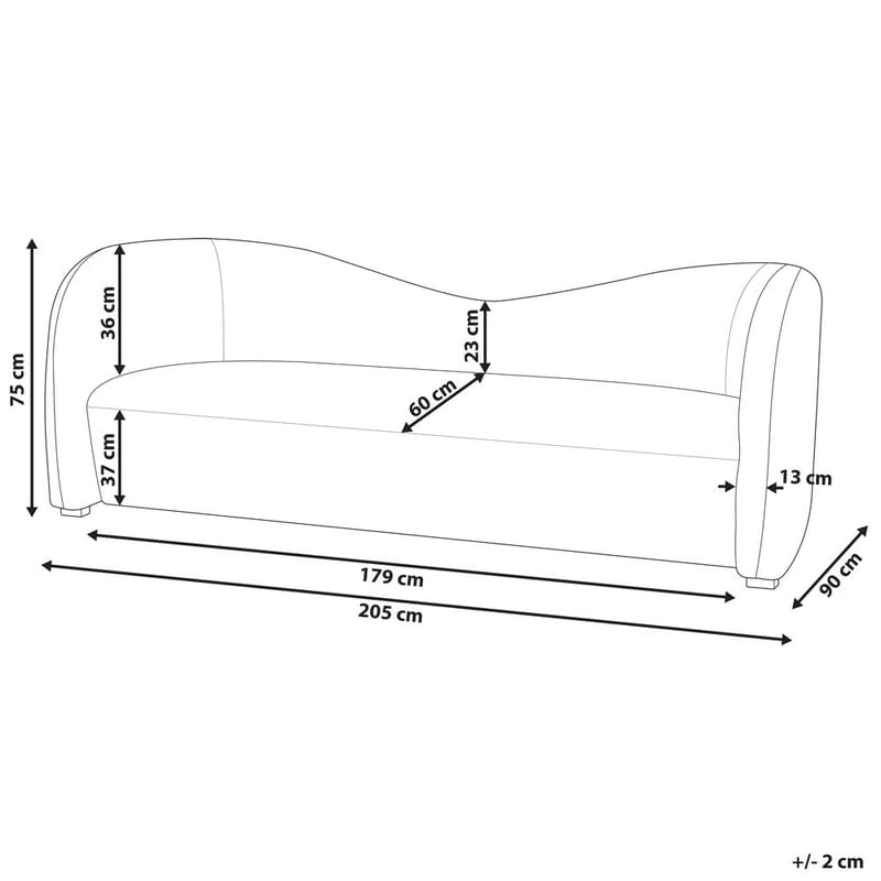 3-istuttava sohva Veltada - Huonekalut - Sohva - 3:n istuttava sohva